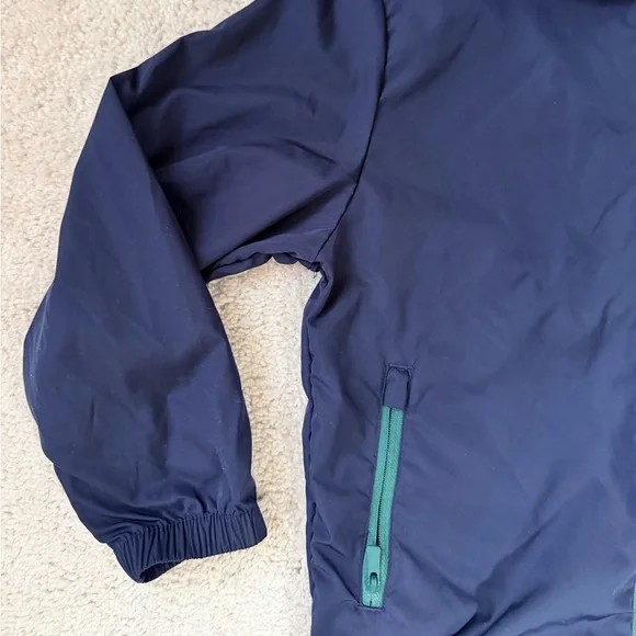 Lacoste Boys Navy and Green Hooded Jacket - Picture 3 of 9